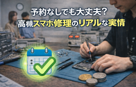 予約なしでも大丈夫？高槻スマホ修理のリアルな実情